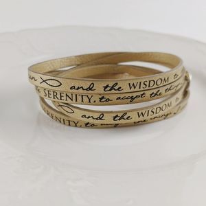 🖤3 for 25 🖤 Gold Leather Christian Wrap Bracelet